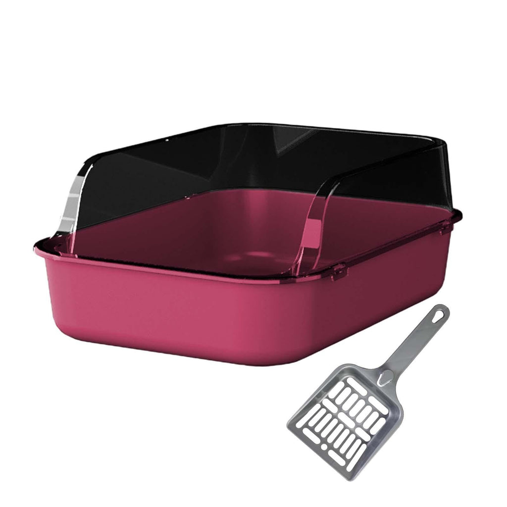 Pink Open Top Sifting Litter Box Q3467