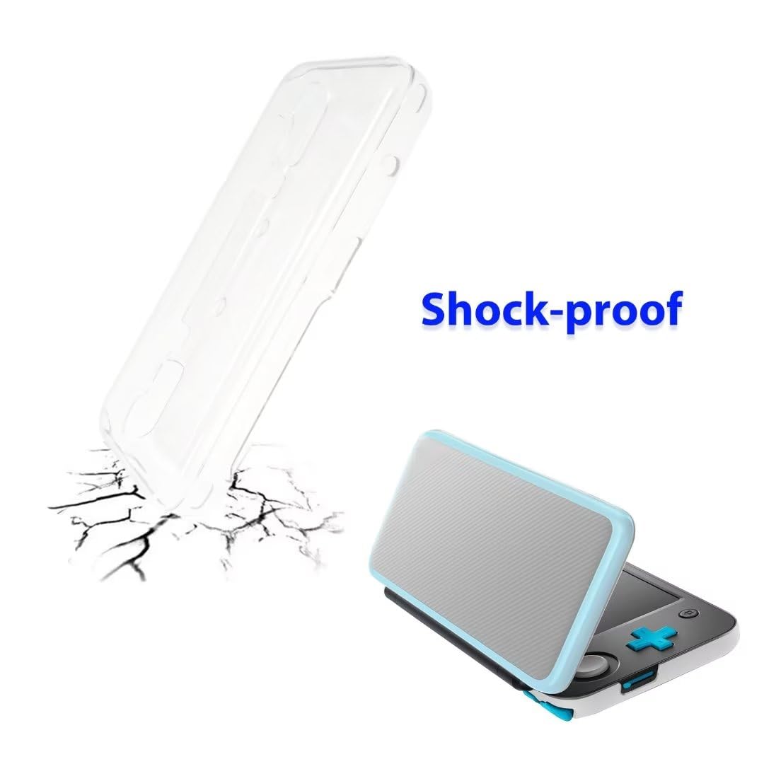 Clear Crystal Protective Hard Shell Case Cover for New Nintendo 2DS XL Y8955