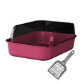 Pink Open Top Sifting Litter Box Q3467