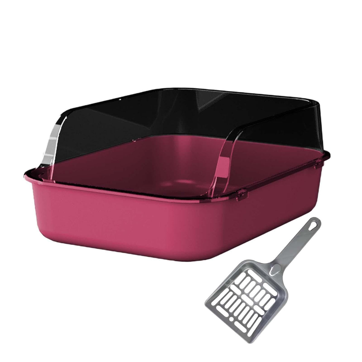 Pink Open Top Sifting Litter Box Q3467
