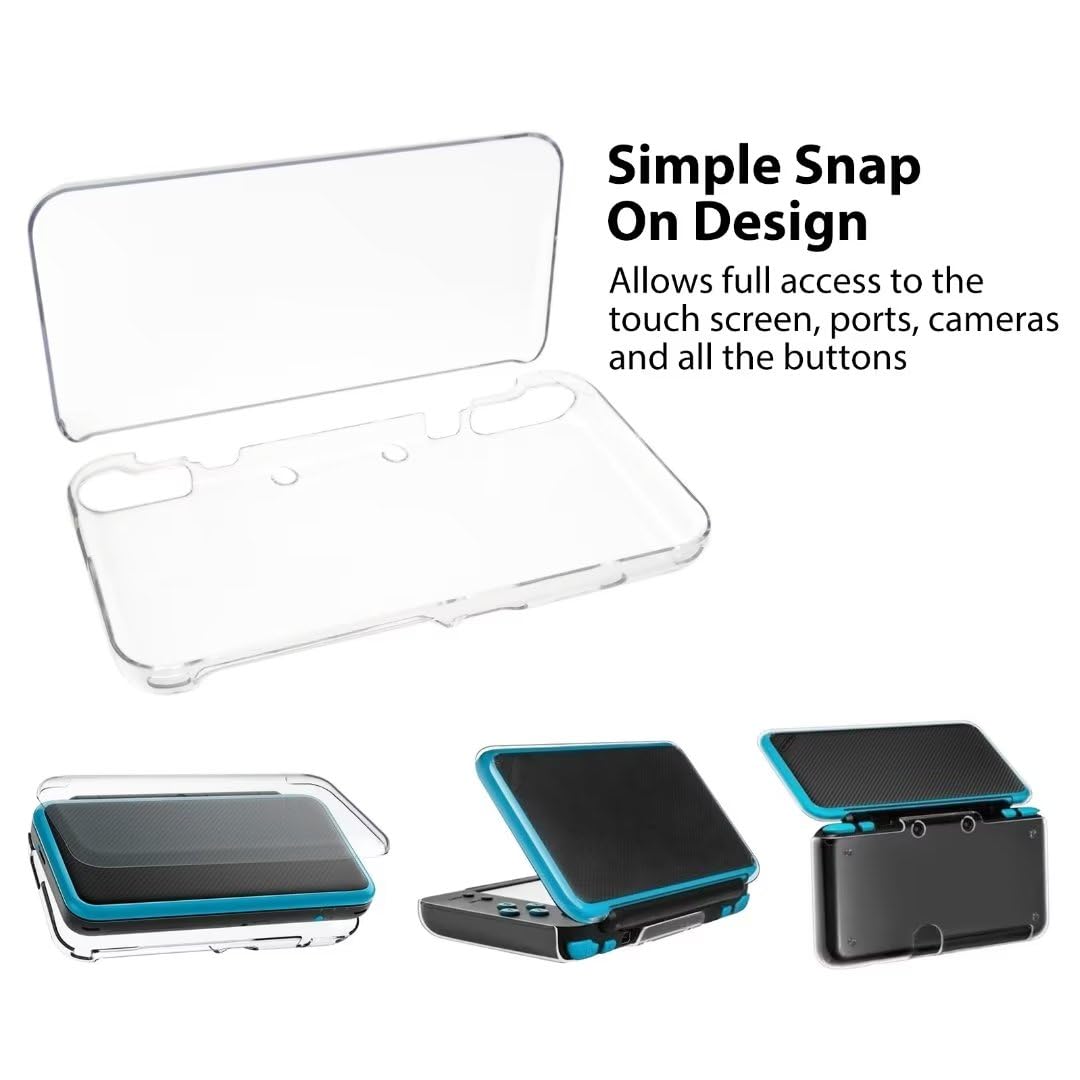 Clear Crystal Protective Hard Shell Case Cover for New Nintendo 2DS XL Y8955