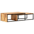 Coffee Table Nesting Tables 2 pcs Solid Sheesham Wood V21304