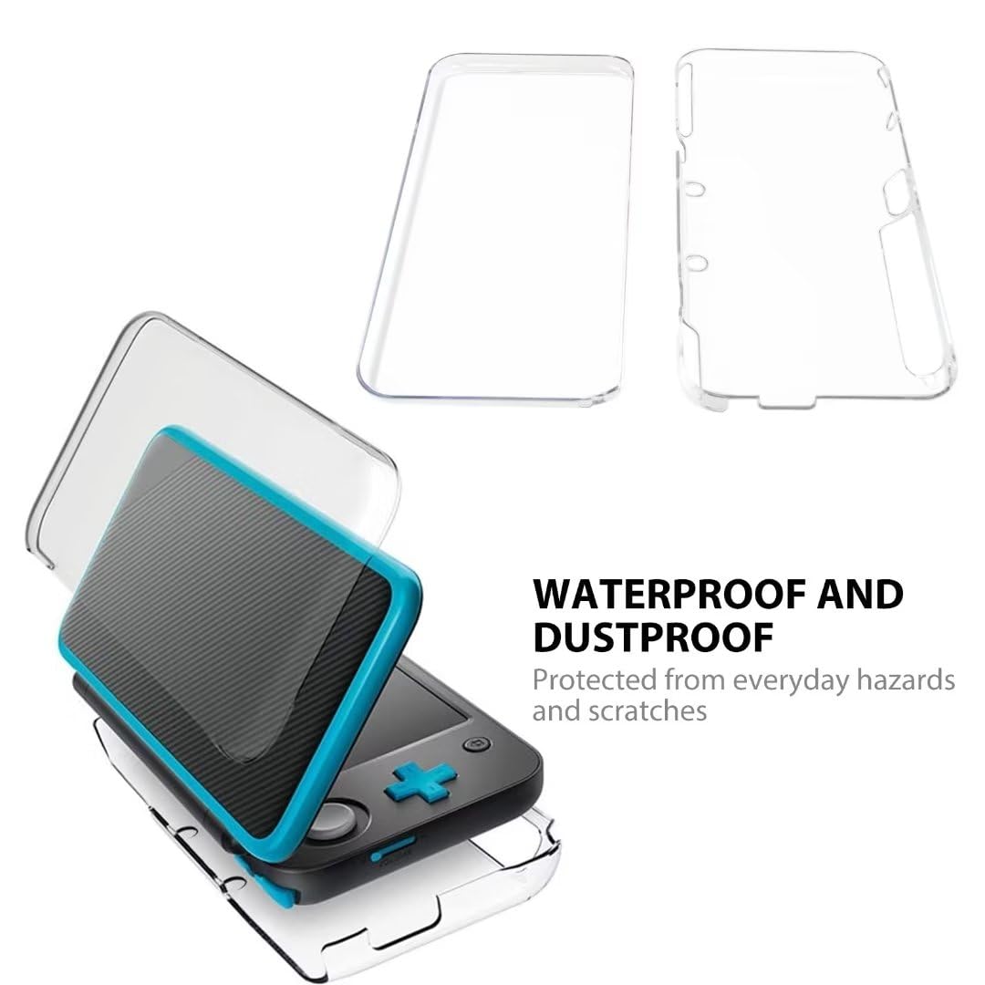 Clear Crystal Protective Hard Shell Case Cover for New Nintendo 2DS XL Y8955