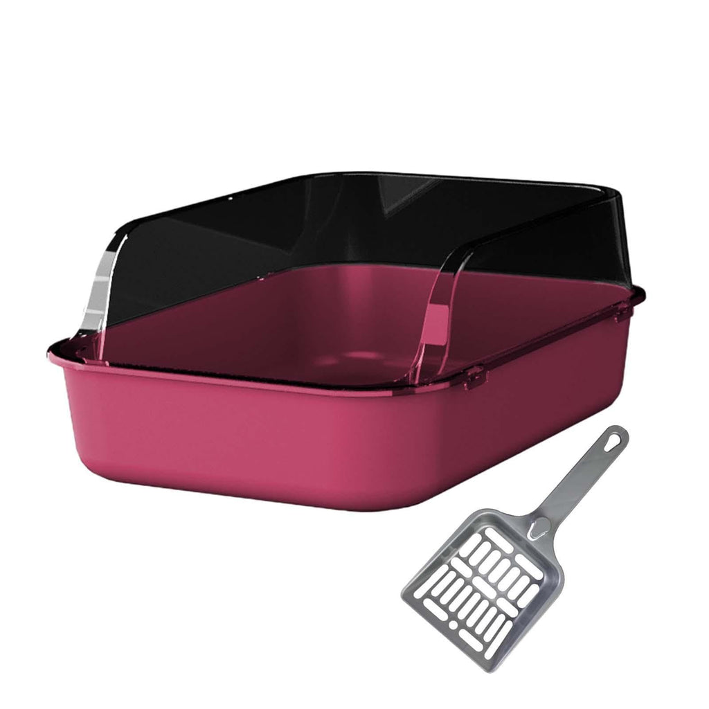 Pink Open Top Sifting Litter Box Q3467