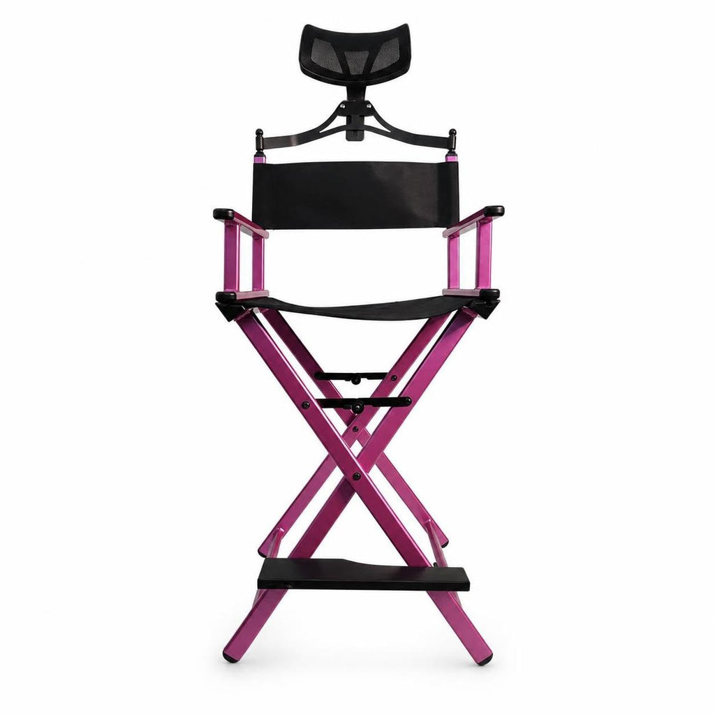 Foldable Adjustable Height Director Chair with Headrest H88311