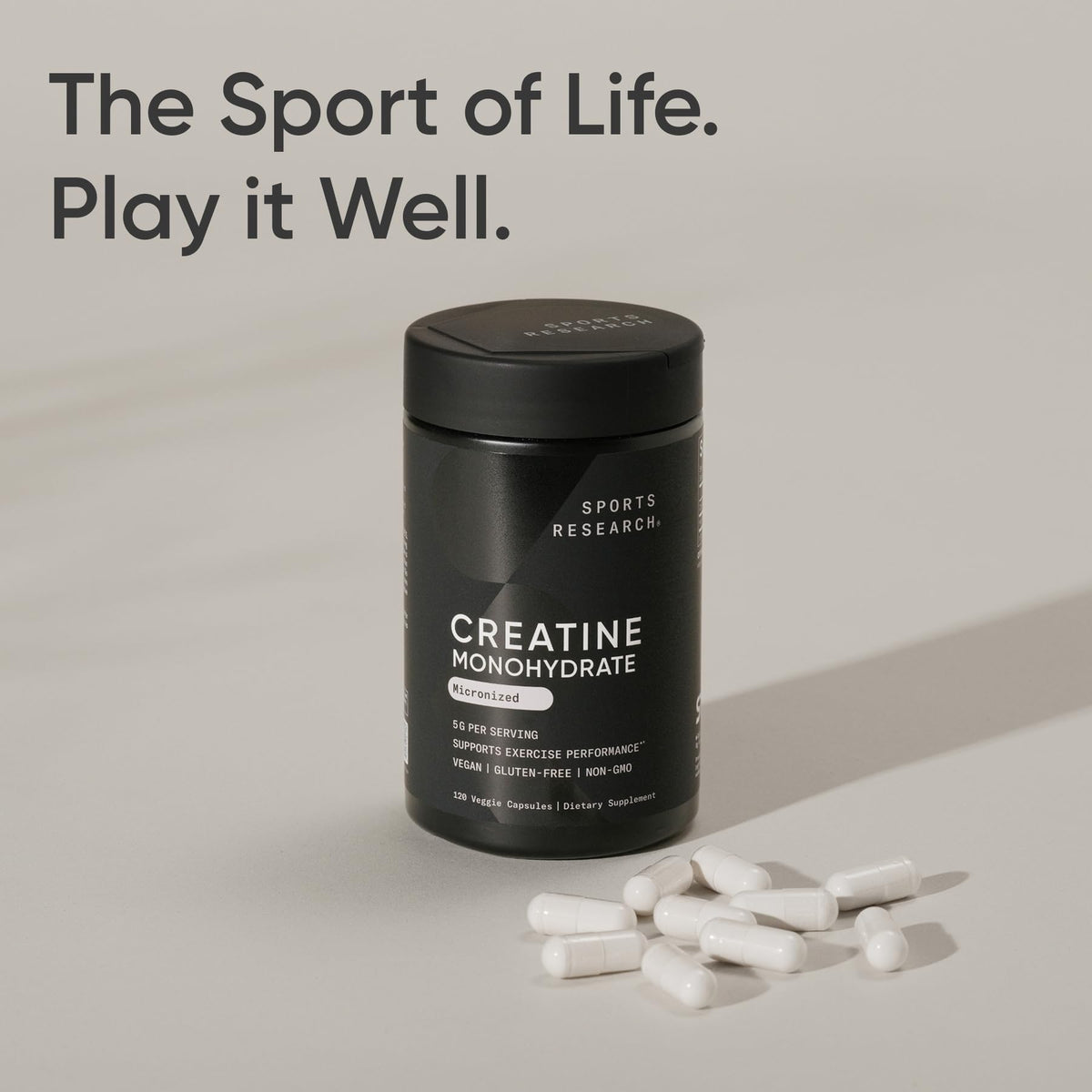 Creatine Monohydrate Capsules 5g, 120 Count G219631