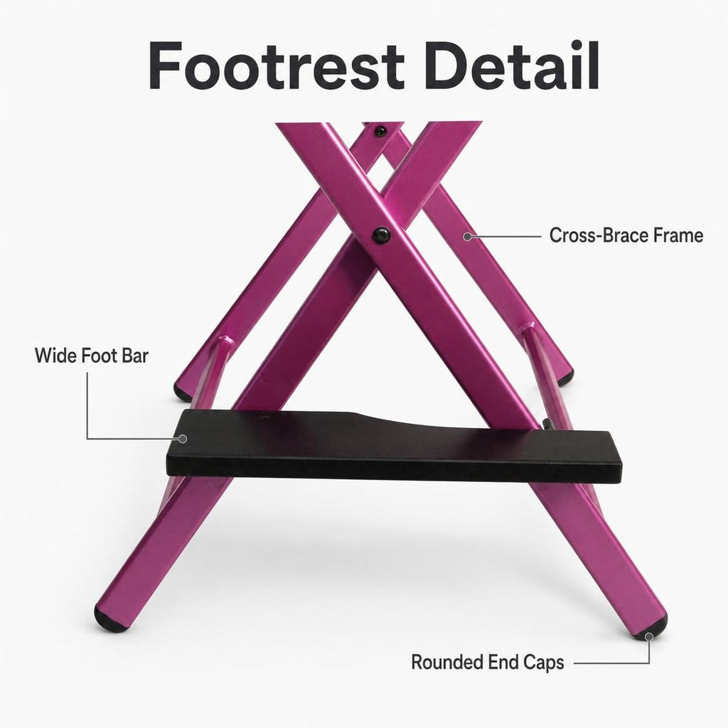 Foldable Adjustable Height Director Chair with Headrest H88311