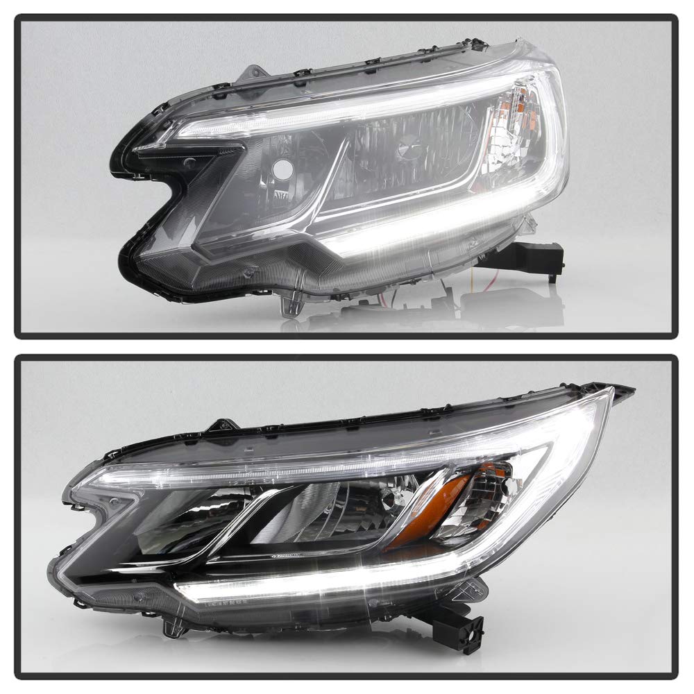For 2015-2016 Honda CRV Halogen Type LED DRL Headlights Assembly Pair Set Left+Right I161