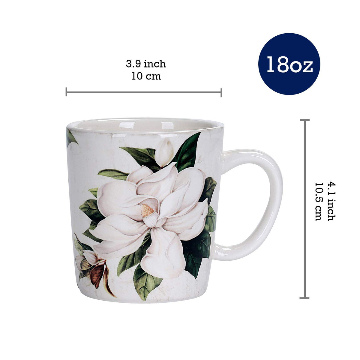 Magnolia Floral Ceramic 16 pcs Dinnerware Set T4001