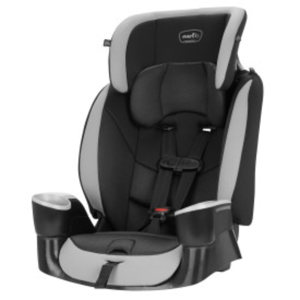 High-Back Booster Car Seat with Harness, 22 to 110lbs, Granite Gray F291797