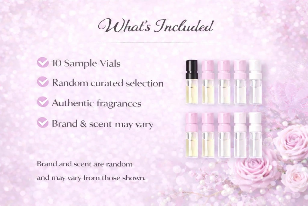Perfume Discovery Set 10-Piece Fragrance Mini Vial Sampler Kit Q2637