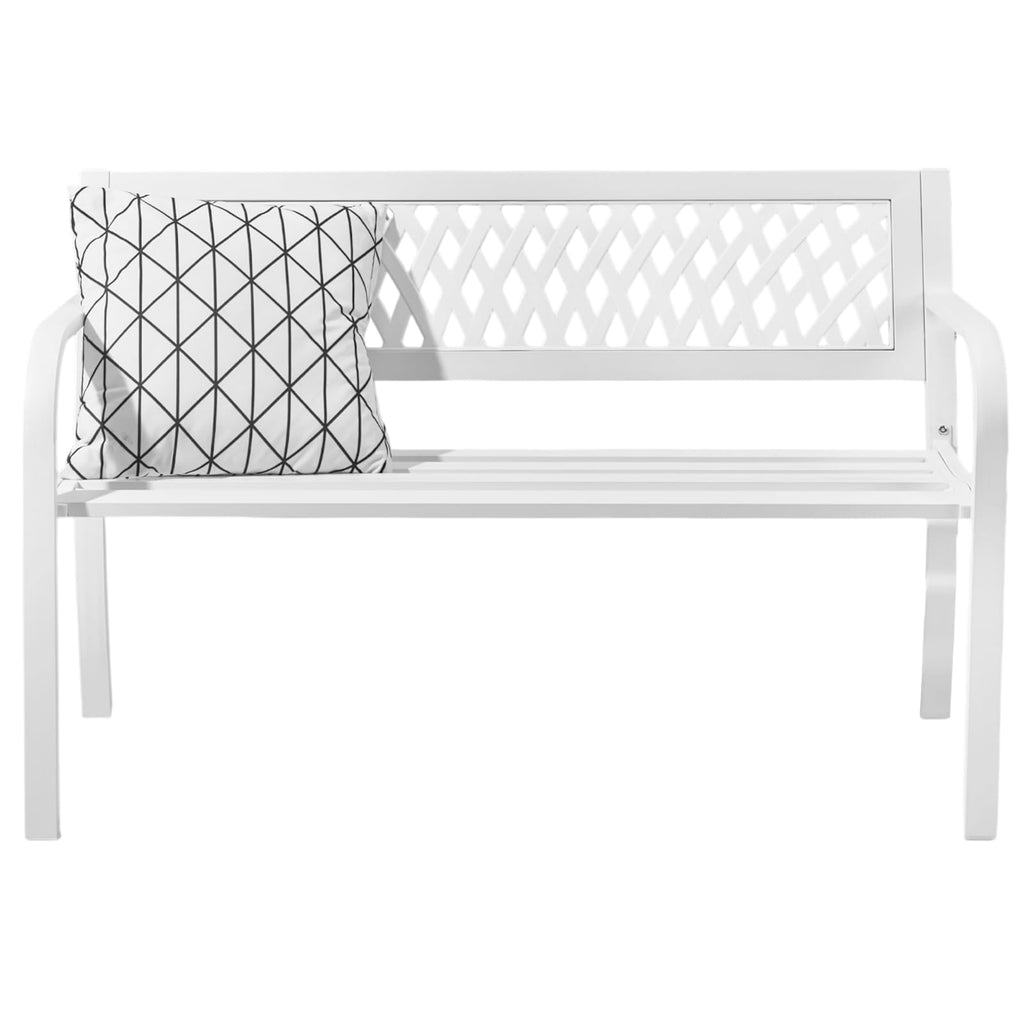 White 2-Person Outdoor Bench Z44167