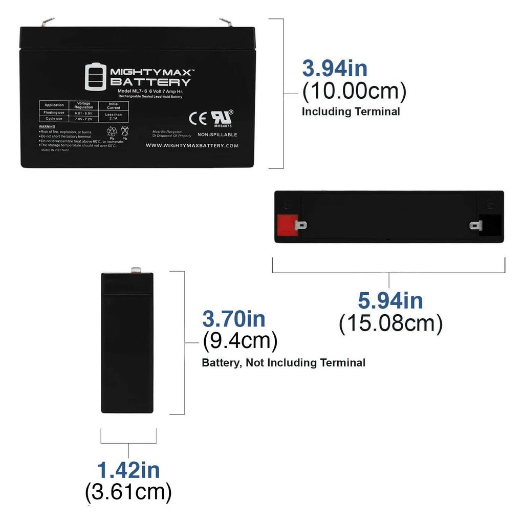 6V 7Ah SLA Battery F309827