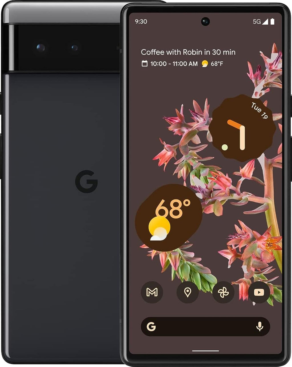 Unlocked 5G Android Smartphone with Wide and Ultrawide Lens 256GB Stormy Black G6682