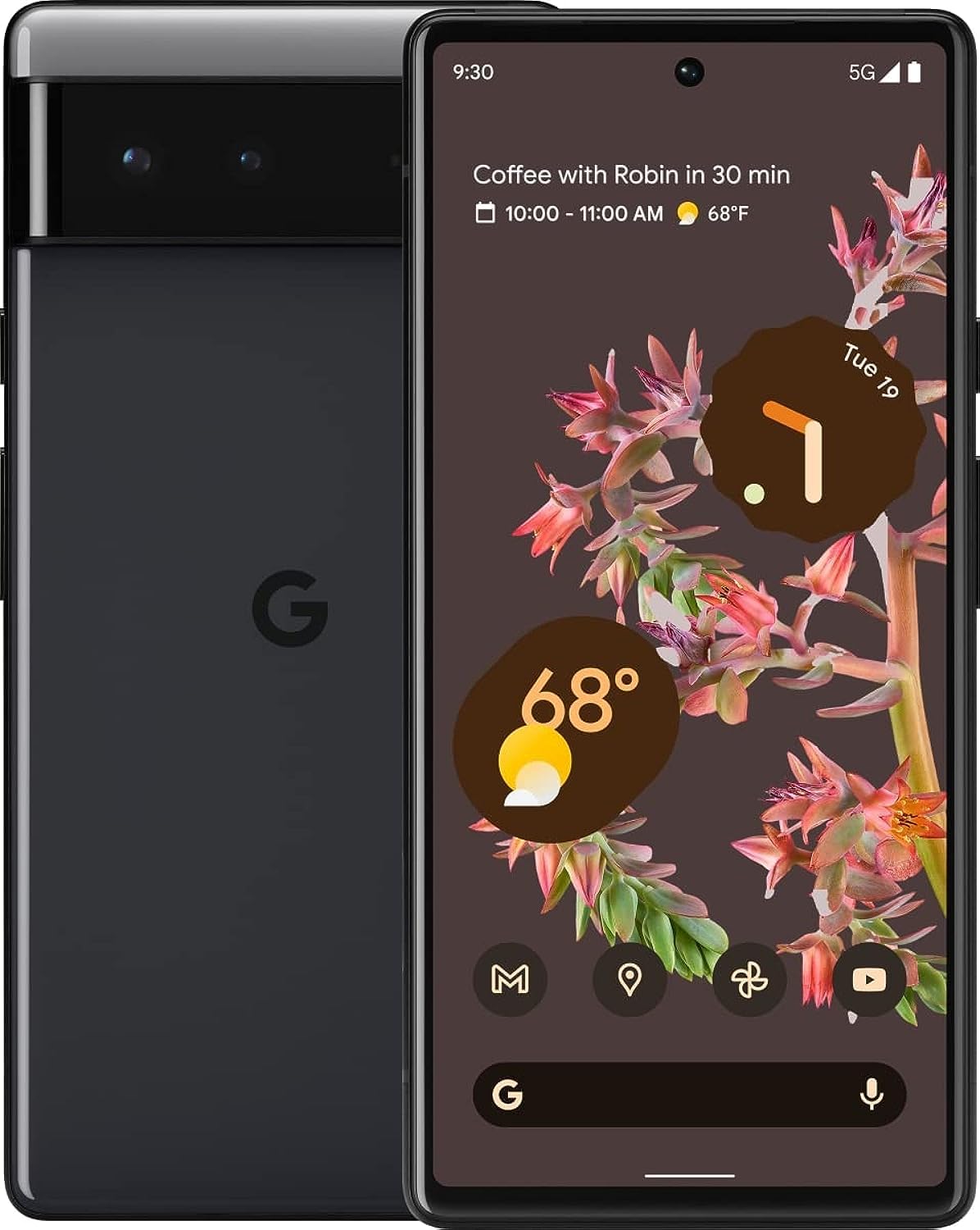 Unlocked 5G Android Smartphone with Wide and Ultrawide Lens 256GB Stormy Black G6682