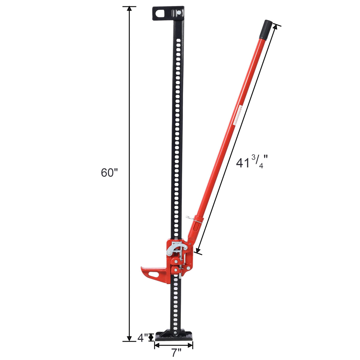 60" 7000 lbs Capacity Red Utility Farm Jack L5415
