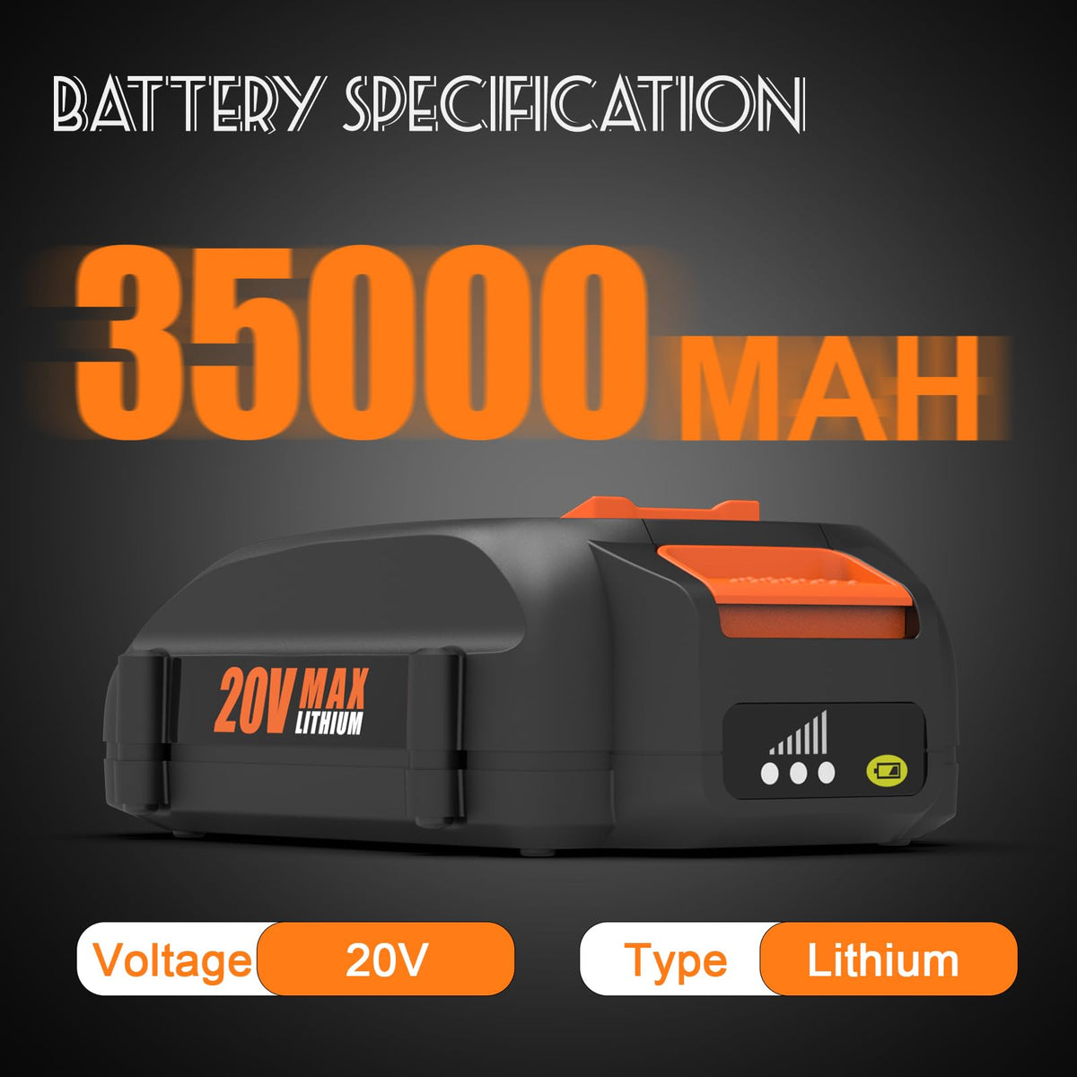 2-Pack 3.5Ah 20V Battery L4826