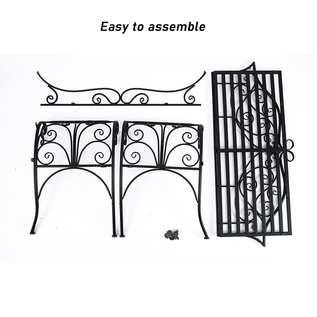 Cast Iron Outdoor Bench 400 lbs Capacity N710564