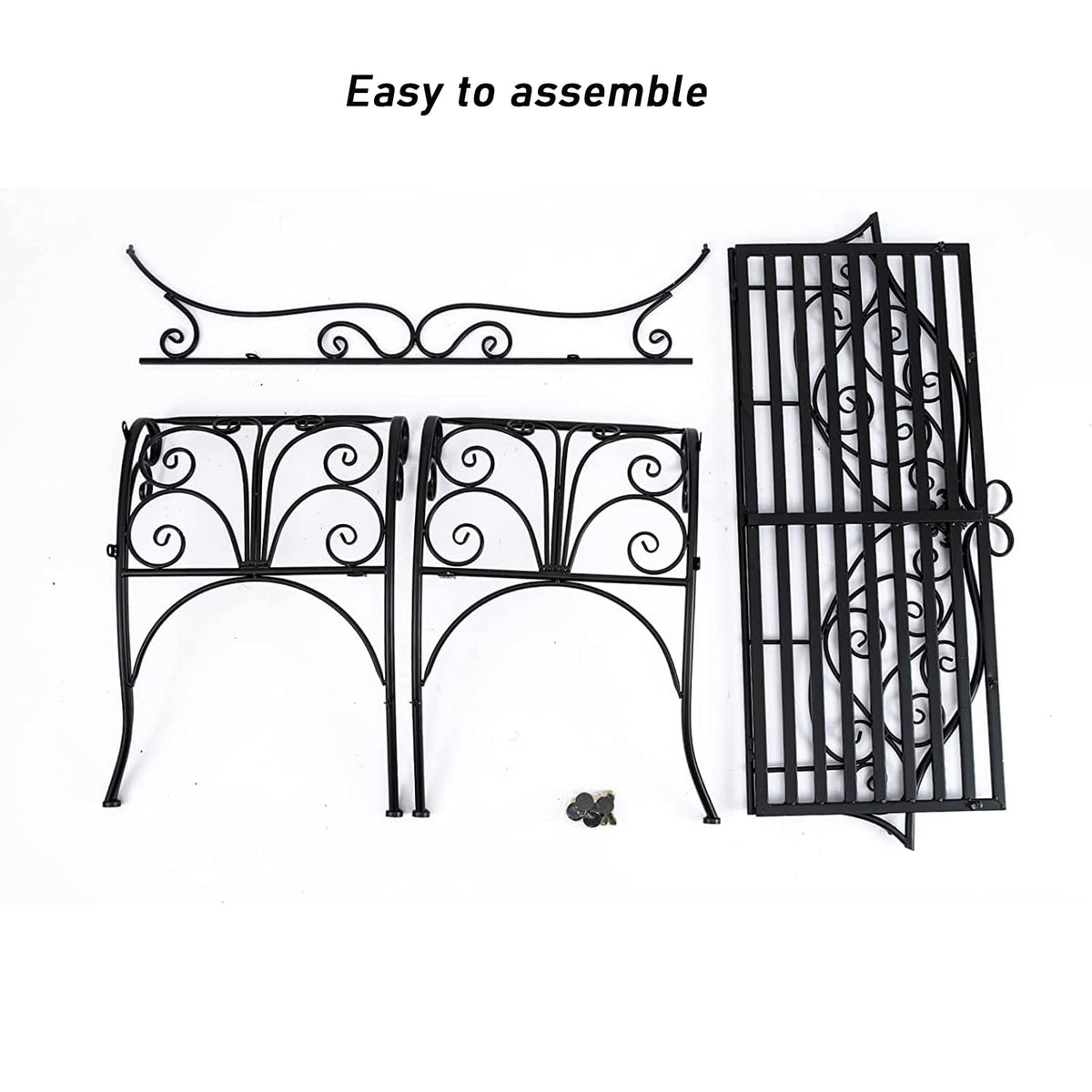 Cast Iron Outdoor Bench 400 lbs Capacity N710564
