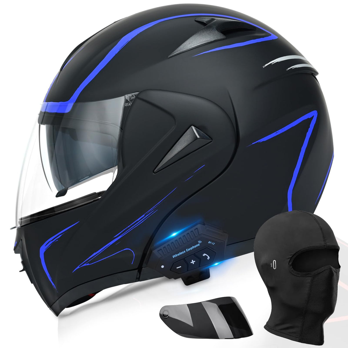 DOT Approved Bluetooth Modular Motorcycle Helmet R542