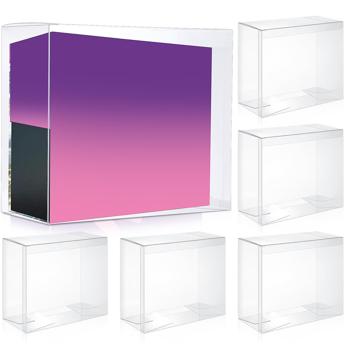 6 Pack Clear Cases V27802