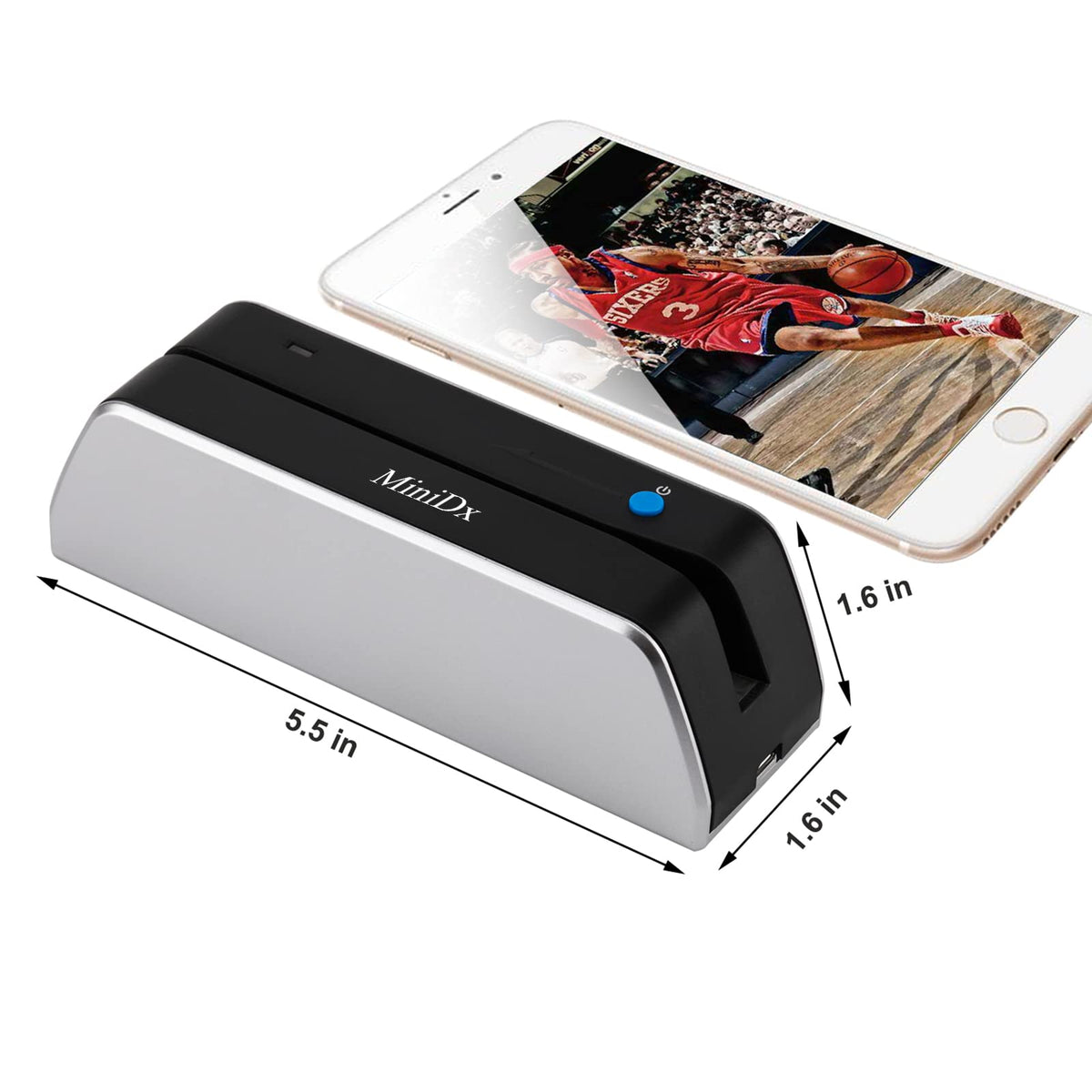 Bluetooth Magnetic Swipe Card Reader Writer Encoder 3-Track O3714