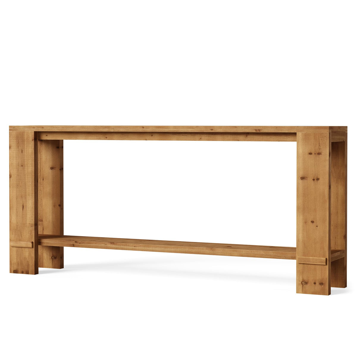 71" Solid Wood Console Table with Storage U881