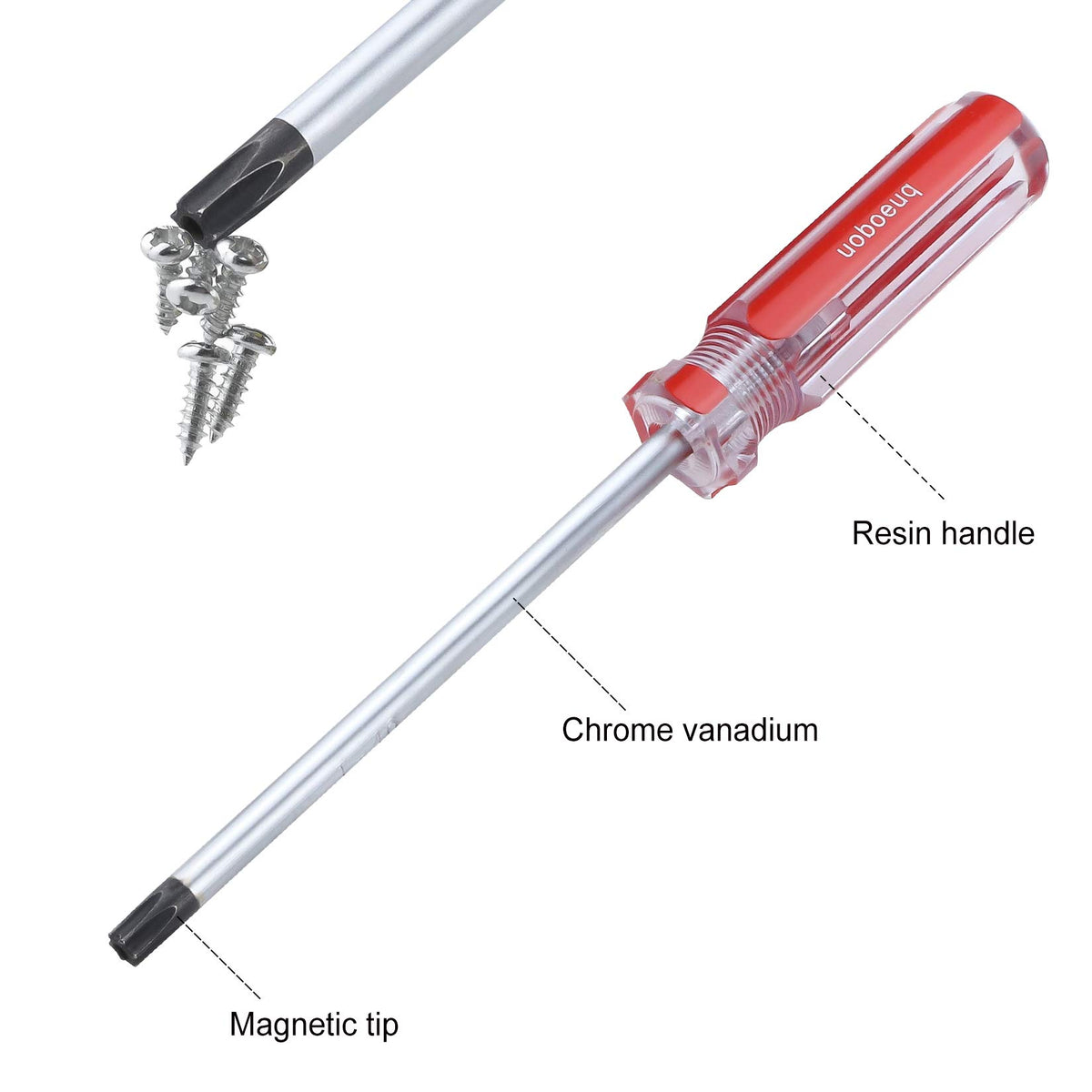 Magnetic Security Torx Screwdriver Set, T4-T40 H7067