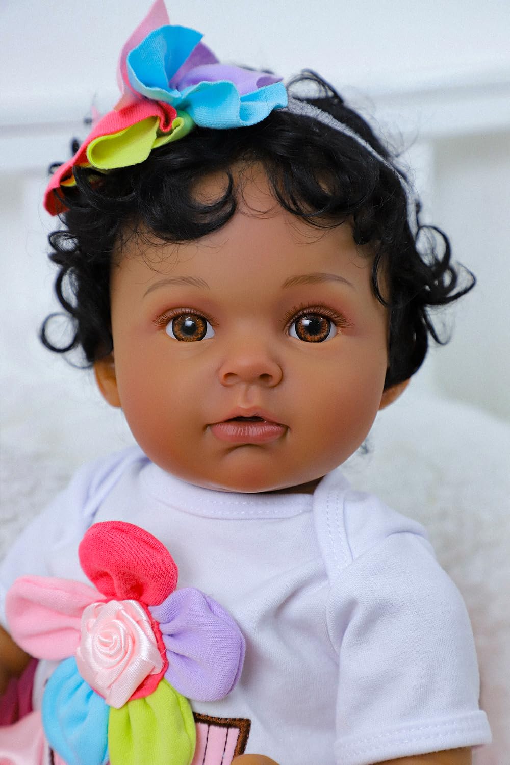 Black 20 Inch Reborn Baby Doll S334275