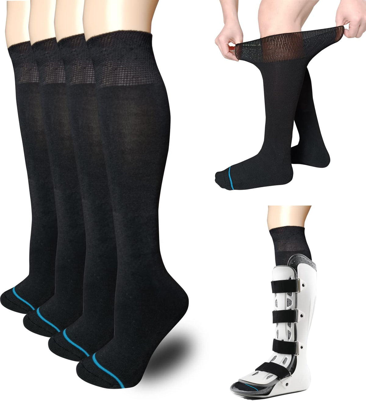 Black 2 Pairs Walking Boot Socks M85933