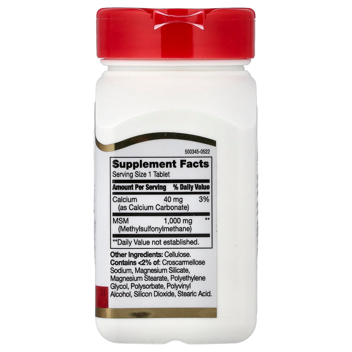MSM 1,000 mg 90 Tablets V533
