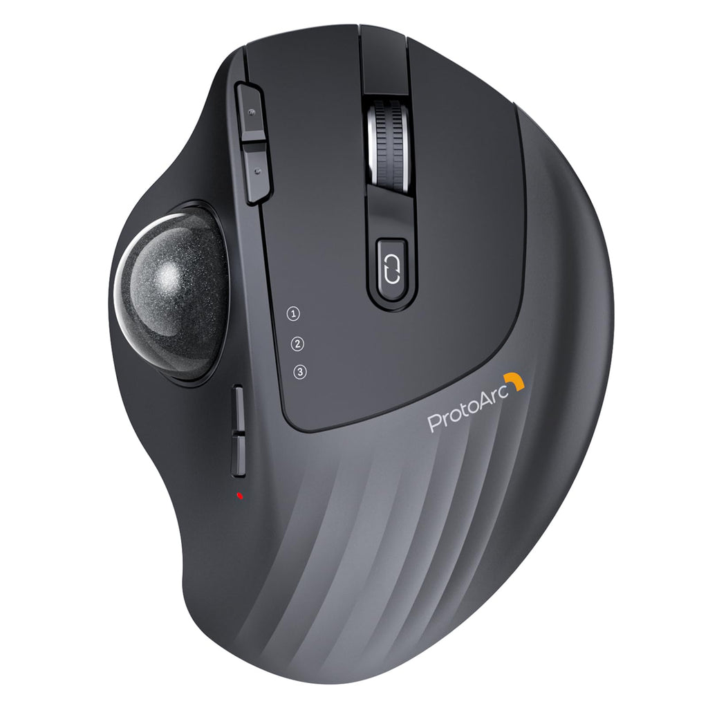 Wireless Rechargeable Gray Trackball Mouse J702