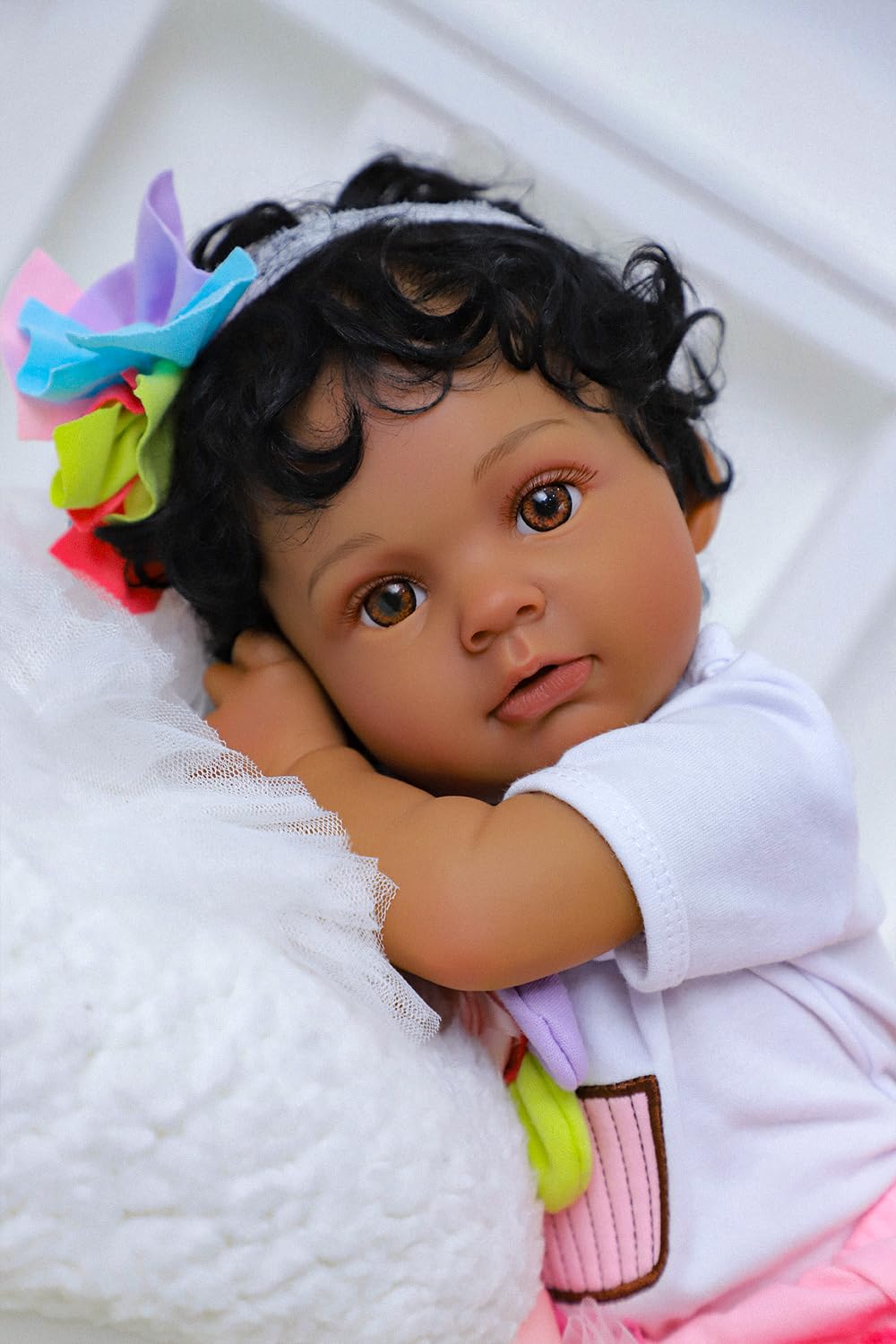 Black 20 Inch Reborn Baby Doll S334275