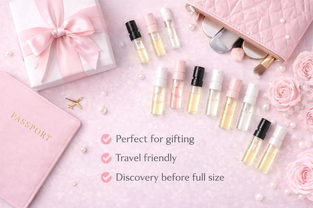 Perfume Discovery Set 10-Piece Fragrance Mini Vial Sampler Kit Q2637