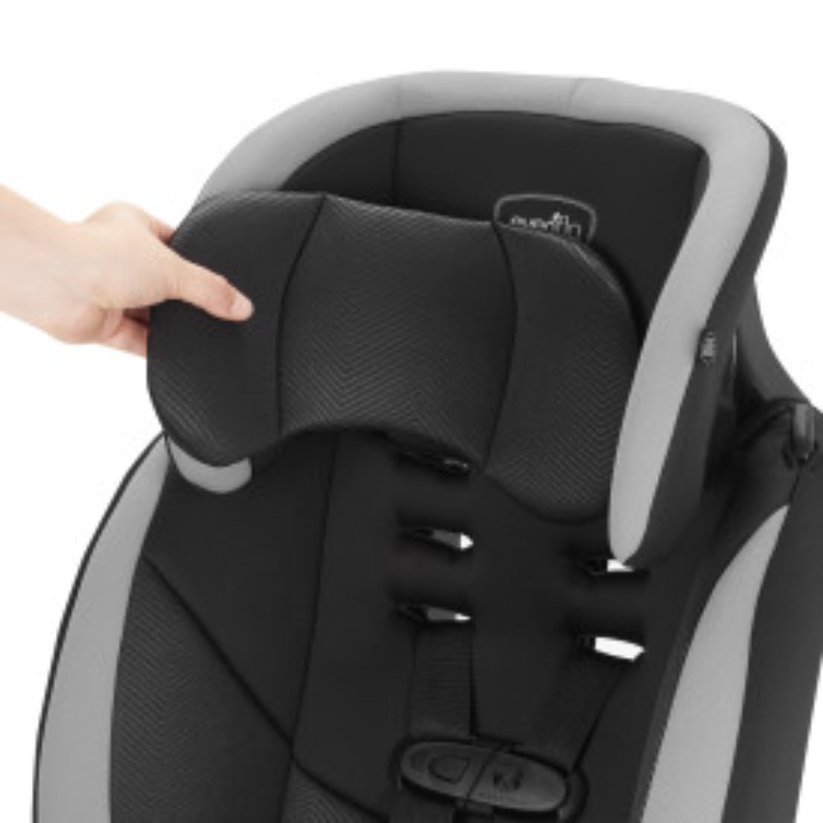 High-Back Booster Car Seat with Harness, 22 to 110lbs, Granite Gray F291797