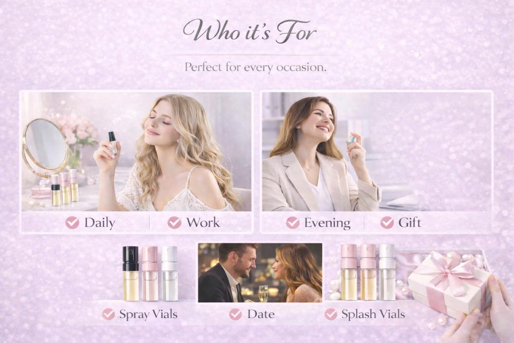 Perfume Discovery Set 10-Piece Fragrance Mini Vial Sampler Kit Q2637