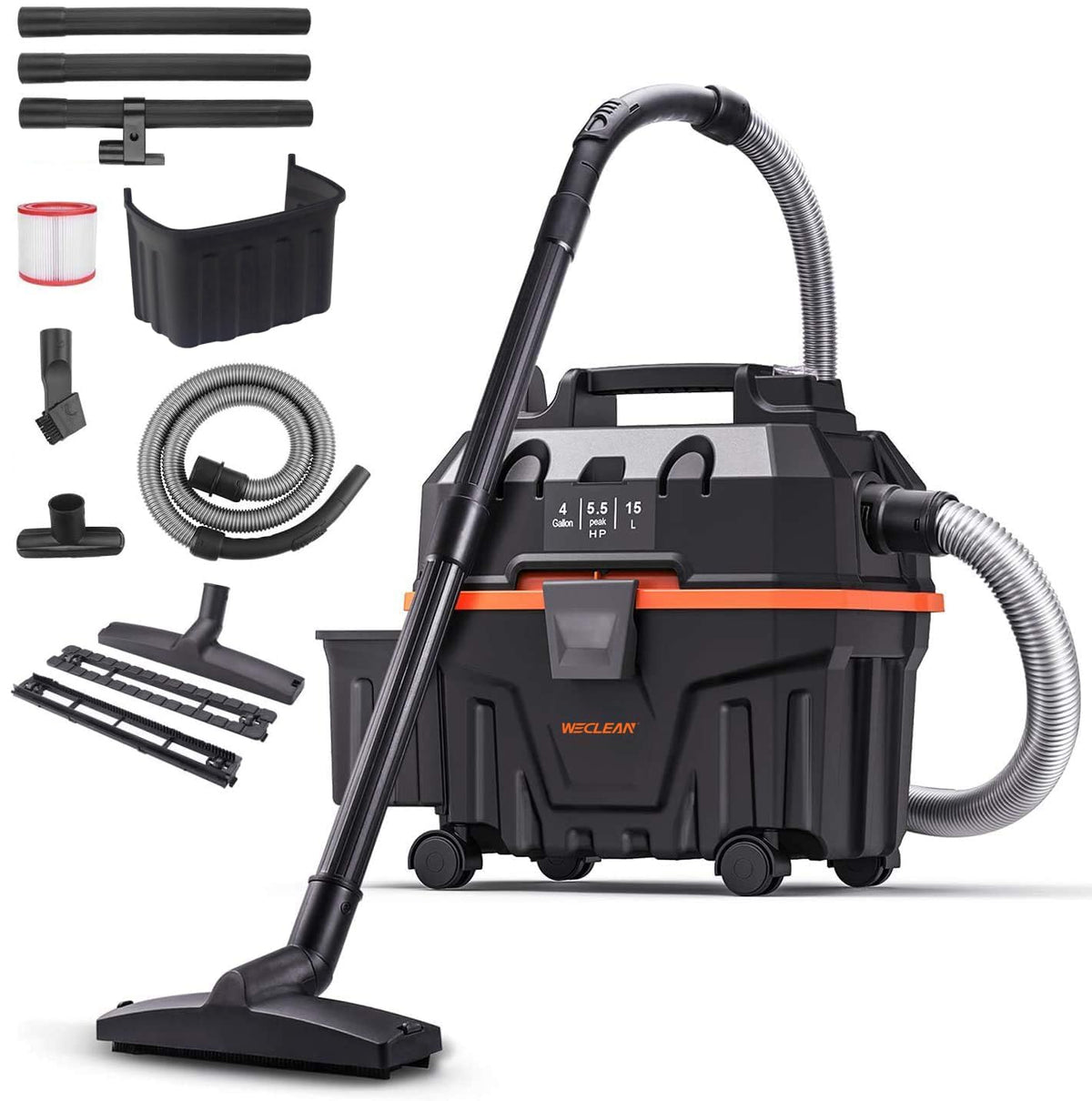 4 Gallon 5.5 Peak HP Wet Dry Vacuum Cleaner with Blower Function G693