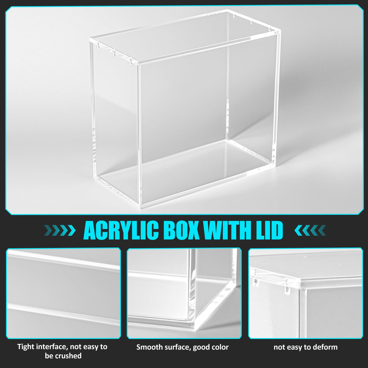 8mm+5mm Ultra Thick Stackable Acrylic Protector with Strong Magnets J275259