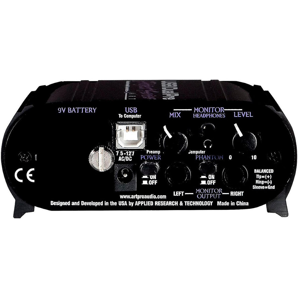USB Dual Pre Two Channel Preamplifier/Computer Interface, Black A991