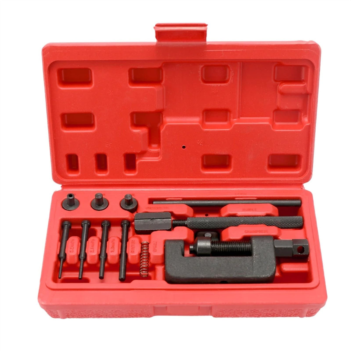 Motorcycle Bike Chain Breaker Riveter Tool Set with Carry Box S485