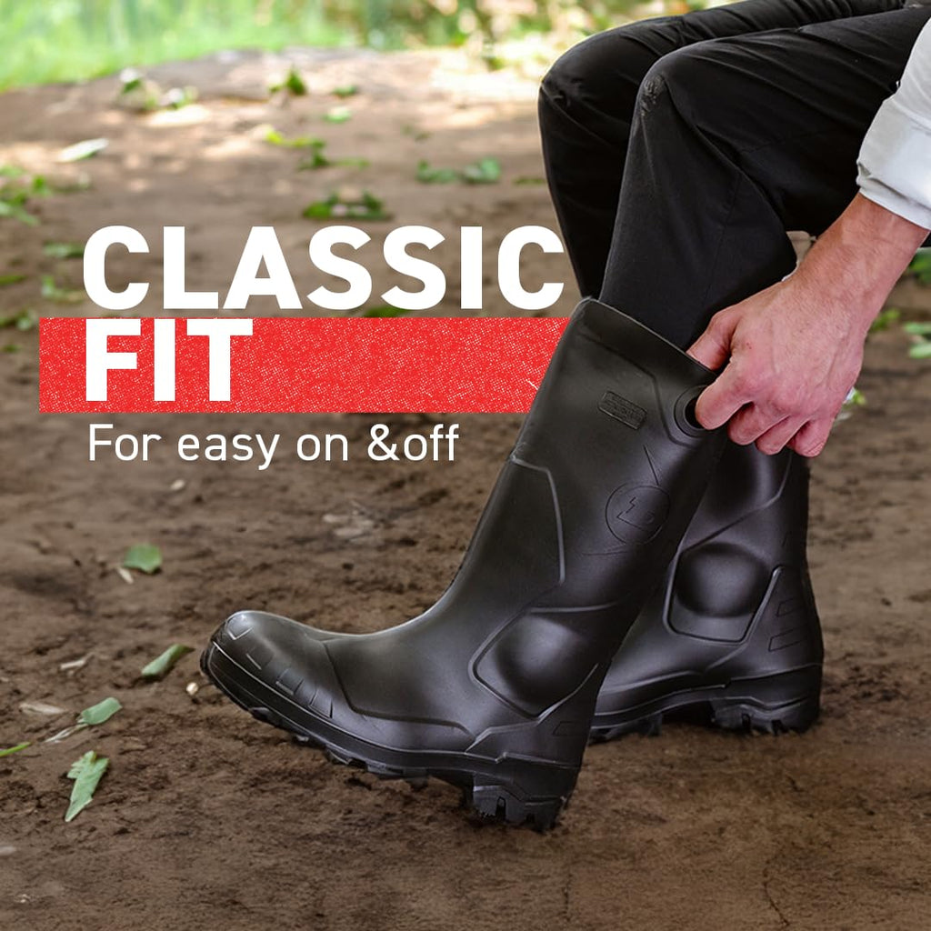 Black Rubber Boots V56575