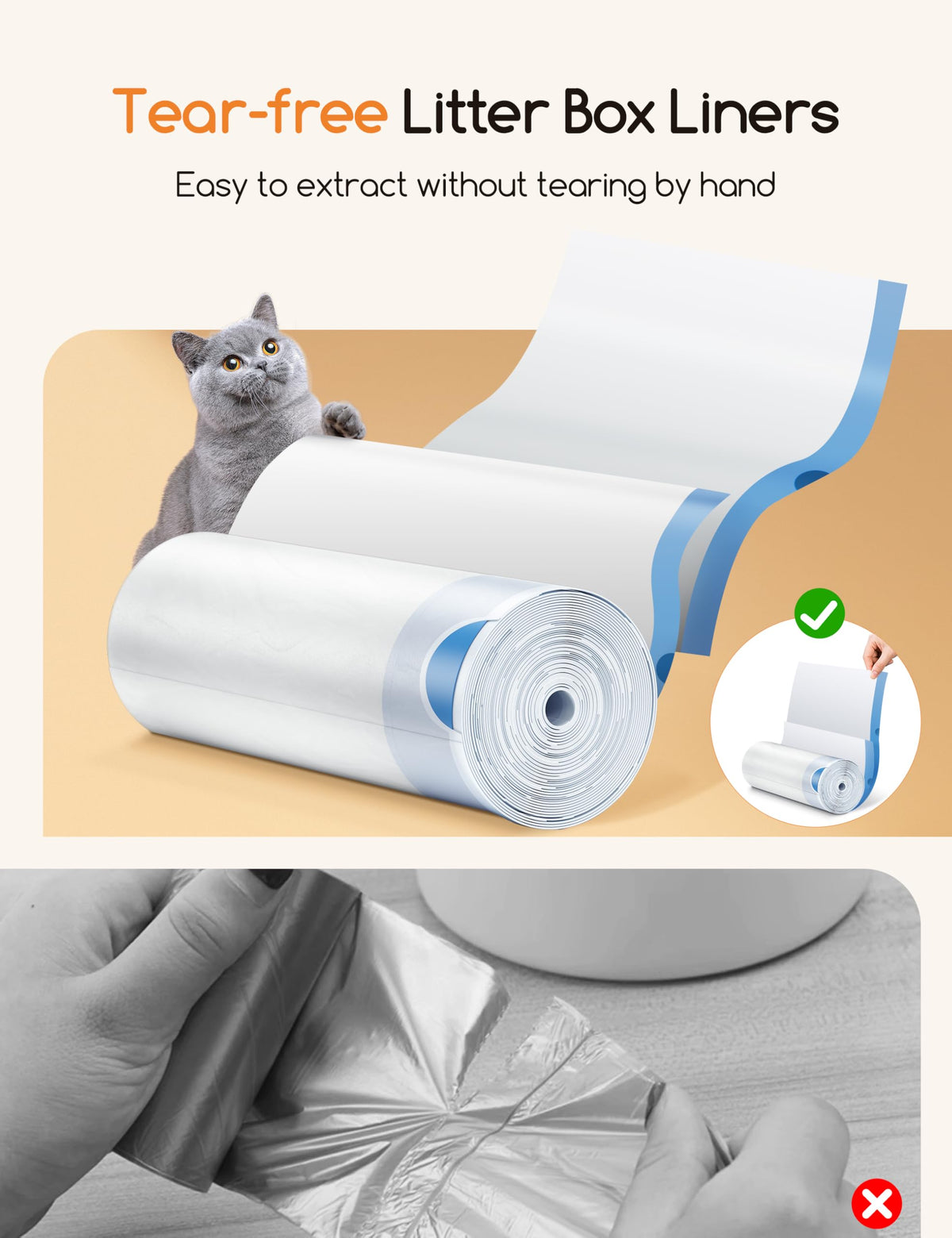 Cat Litter Box Liners Heavy Duty M615