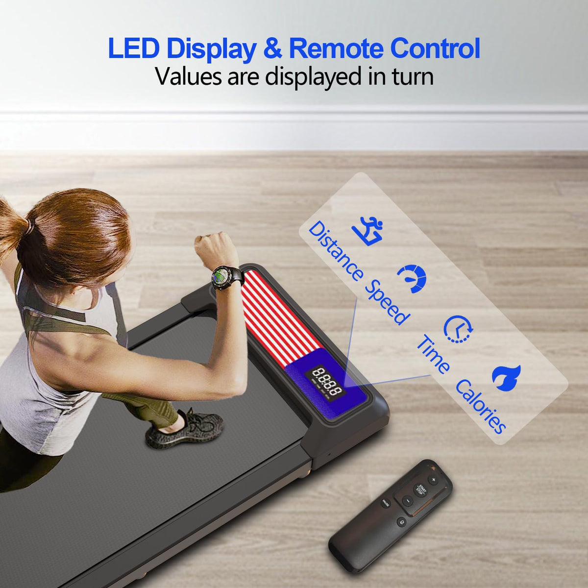 Under Desk Treadmill with 5% Incline R636639