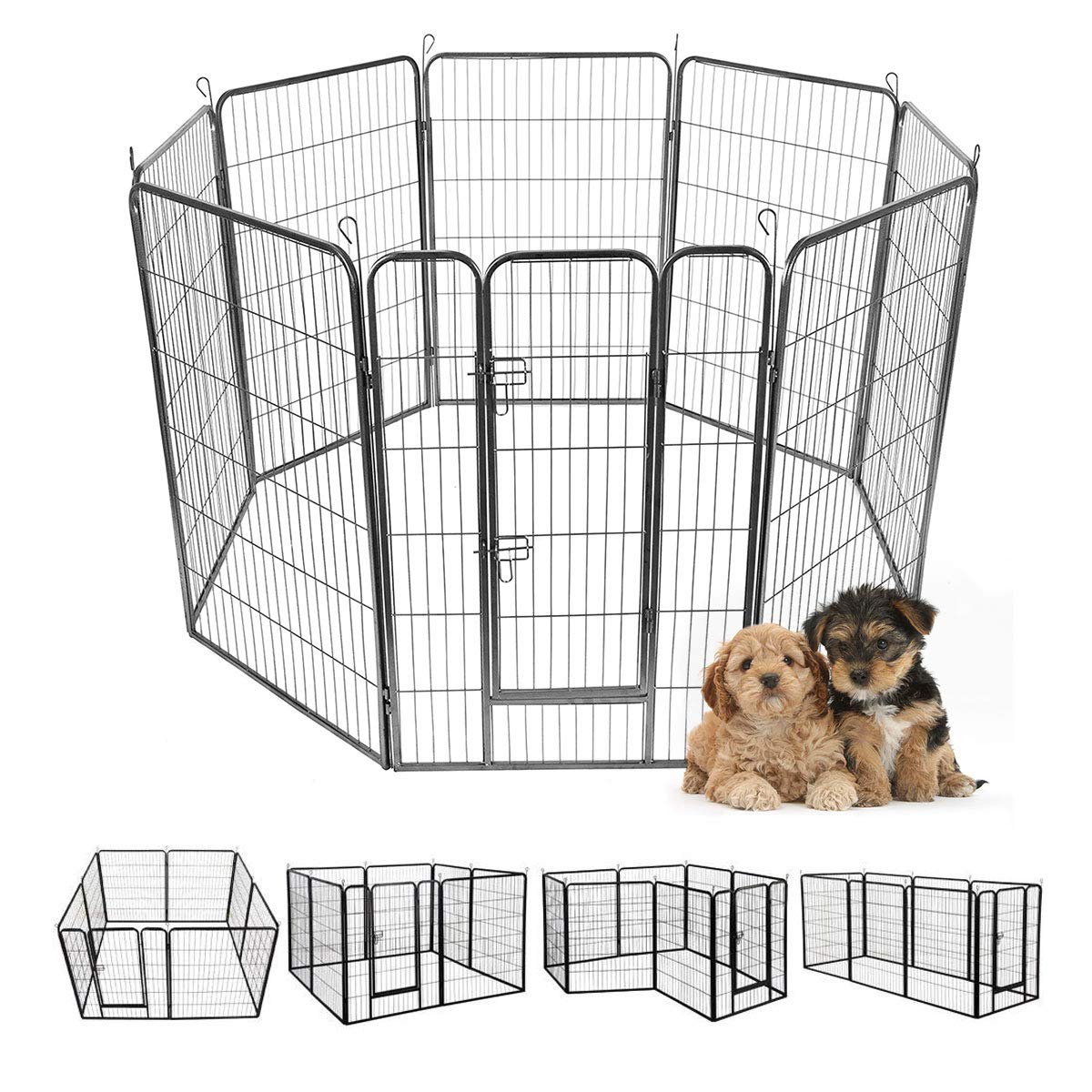 48 inch 8 Panel Metal Dog Playpen A96145