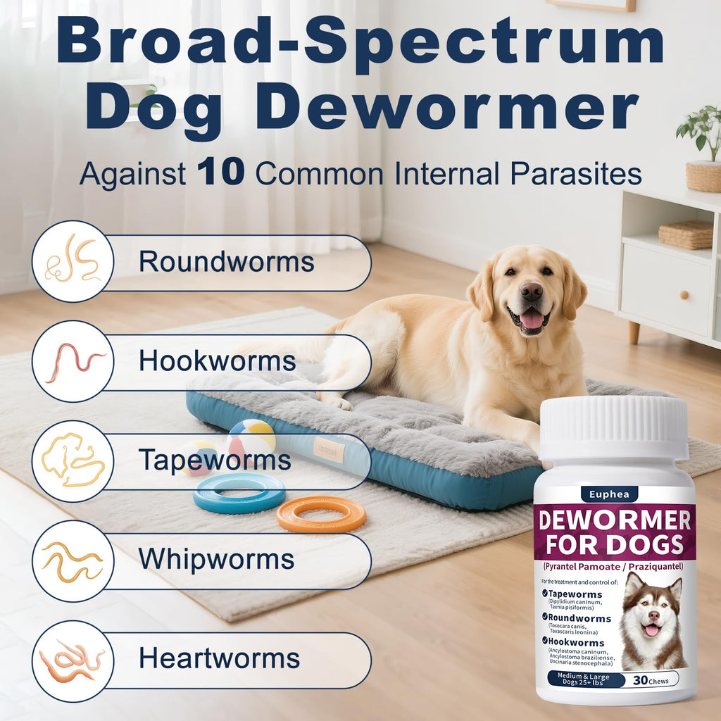 7-Way Dewormer for Dogs, 30 Tablets S981
