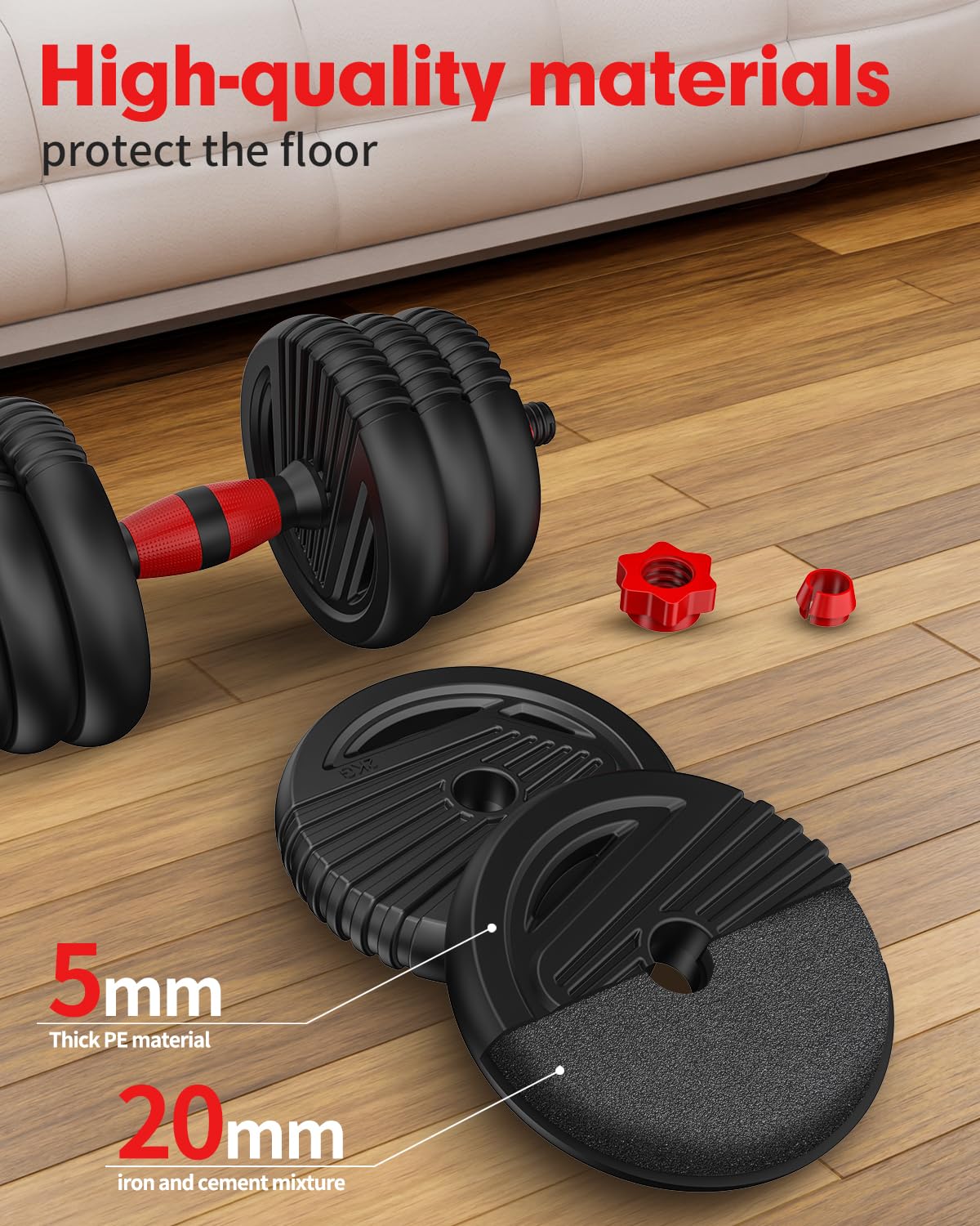 Adjustable Dumbbell Set 4 in 1 Free Weights D630