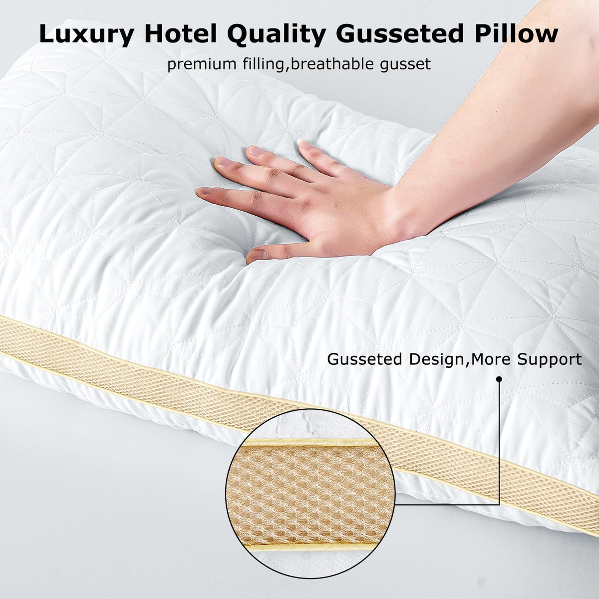 King Size Cooling Down Alternative Pillows Set of 2 Z4939