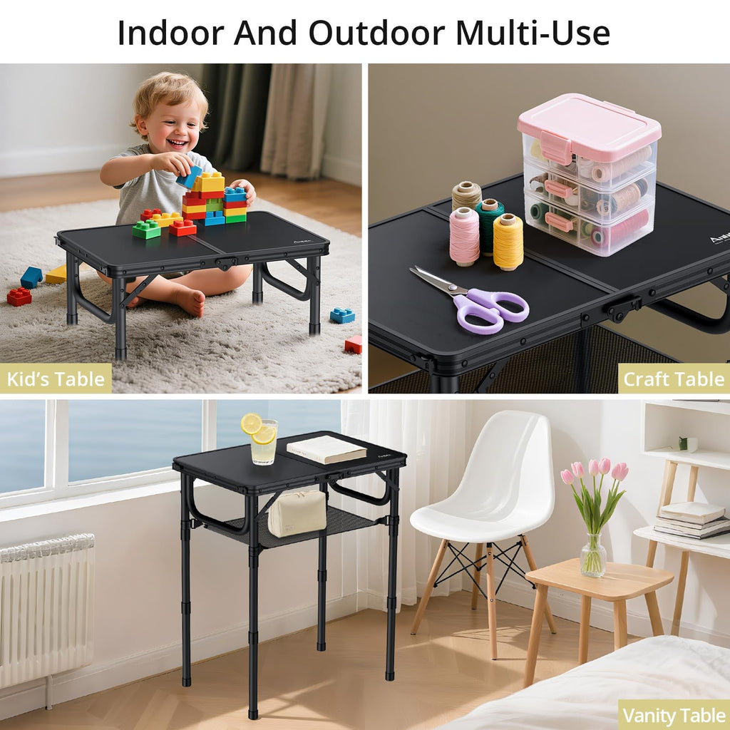 24"X 16" Adjustable Height Folding Camping Table P1214