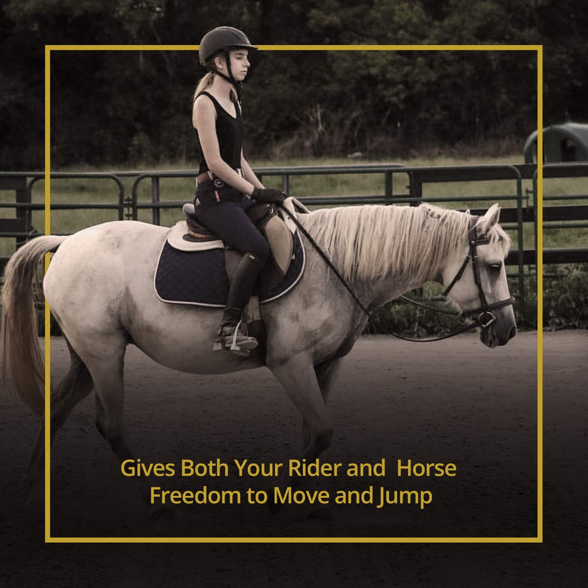3D Air-Mesh Half Pad English Saddle K4718