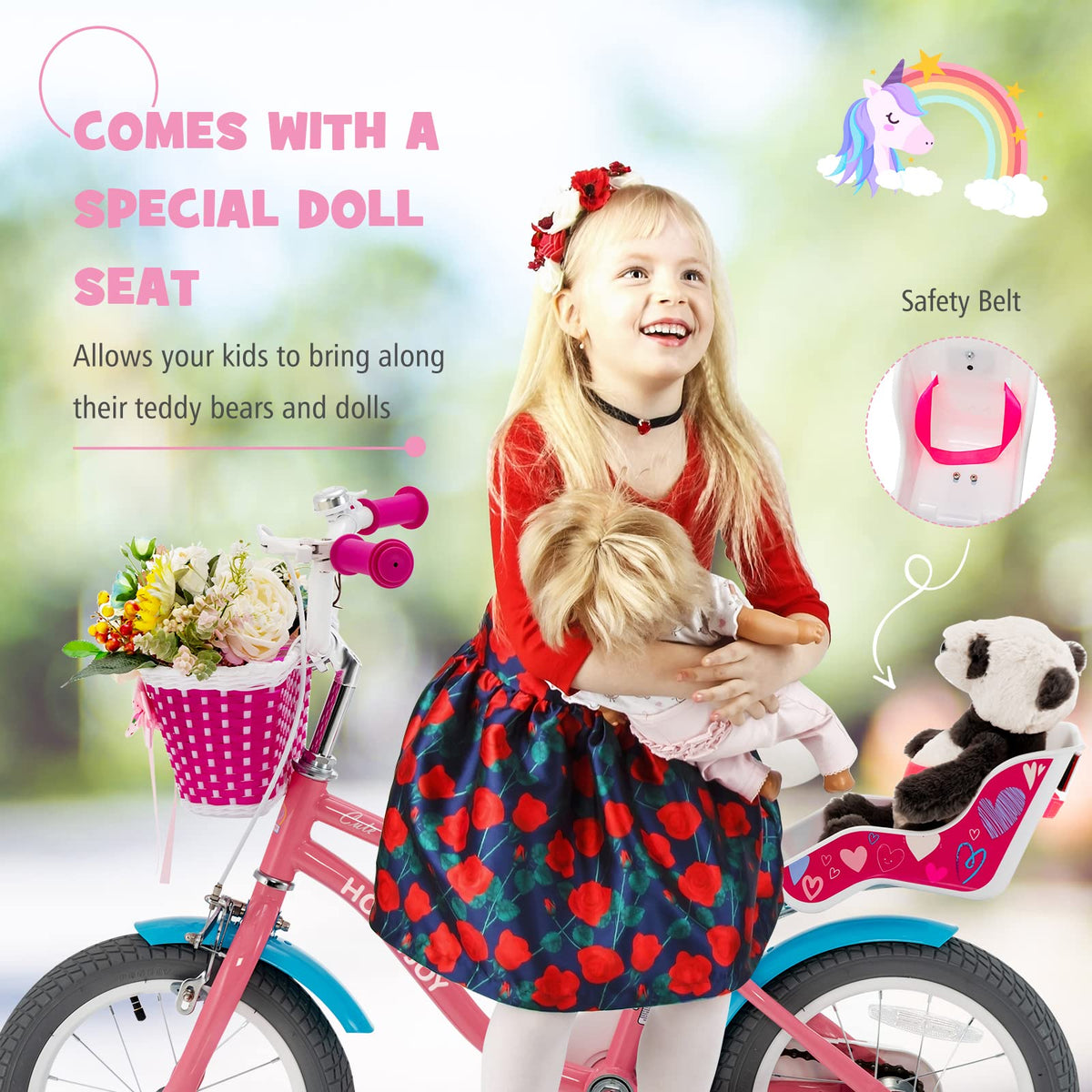 14 Inch Kids Bike with Training Wheels H278567